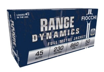Fiocchi 45A500 Shooting Dynamics  45 ACP 230 gr Full Metal Jacket (FMJ) 50 Bx/ 1