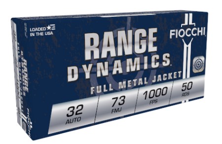 Fiocchi 32AP Pistol 32 ACP 73 gr Full Metal Jacket (FMJ) 50 Bx/ 20 Cs
