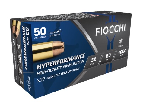 Fiocchi 32XTP Extrema 32 ACP 60 gr Jacketed Hollow Point (JHP) 50 Bx/ 10 Cs