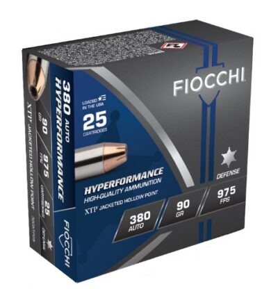 Fiocchi 380XTP25 Extrema  380 ACP 90 gr XTP Hollow Point 25 Bx/ 20 Cs