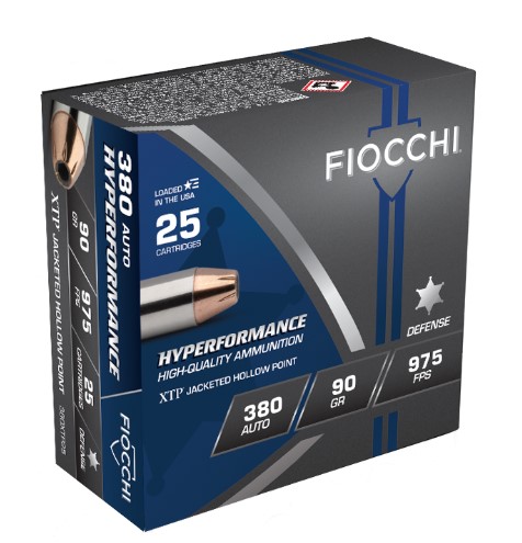 Fiocchi 380XTP25 Extrema 380 ACP 90 gr XTP Hollow Point 25 Bx/ 20 Cs