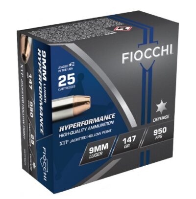 Fiocchi 9XTPB25 Extrema  9mm Luger 147 gr XTP Hollow Point 25 Bx/ 20 Cs