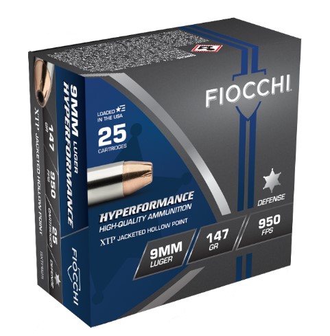 Fiocchi 9XTPB25 Extrema 9mm Luger 147 gr XTP Hollow Point 25 Bx/ 20 Cs