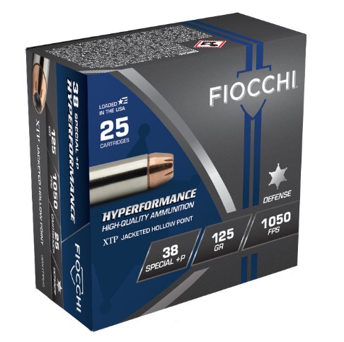 Fiocchi 38XTPP25 Extrema 38 Special +P 125 gr Jacketed Hollow Point (JHP) 25 Bx
