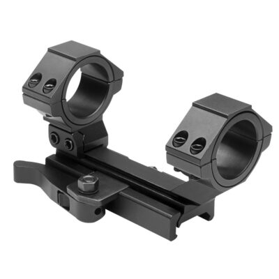 AR15 QR WEAVER MOUNT/ CANTILEVER SCOPE MOUNT REAR RING/30MM & 1″ INSERTS