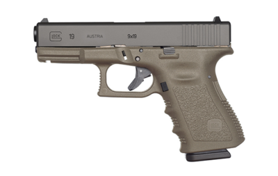 Glock 19 Gen3 9mm 4.02″ 10rd Pistol, OD Green