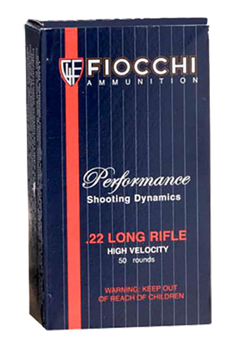 Fiocchi 22FHVCRN Shooting Dynamics Field Box 22 LR 40 gr Copper-Plated Solid Poi