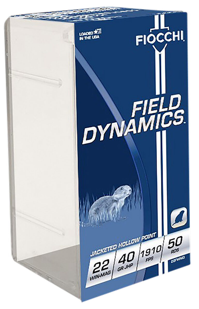 Fiocchi 22FWMB Shooting Dynamics Hunting 22 Mag 40 gr Jacketed Hollow Point (JHP