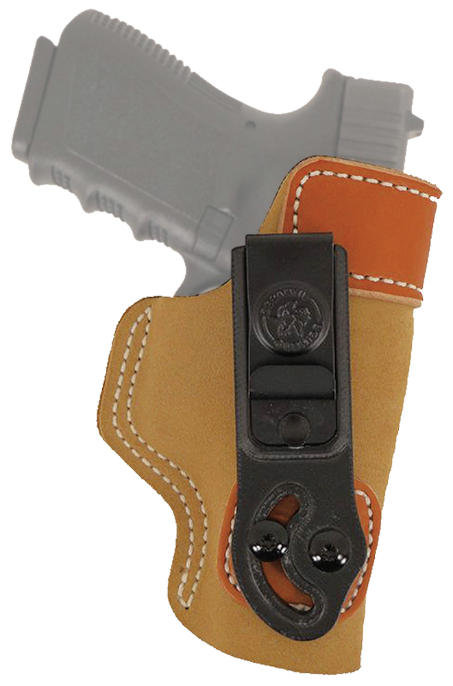 DeSantis Gunhide 106NAB6Z0 Sof-Tuck IWB Tan Leather/Suede Belt Clip Fits Glock 19/23/36 Right Hand