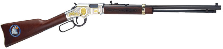 Henry H004LE Golden Boy Law Enforcement Tribute Lever Action 22 Short,Long,LR 16 LR/21 Short 20" Nickel Plated American Walnut Right Hand