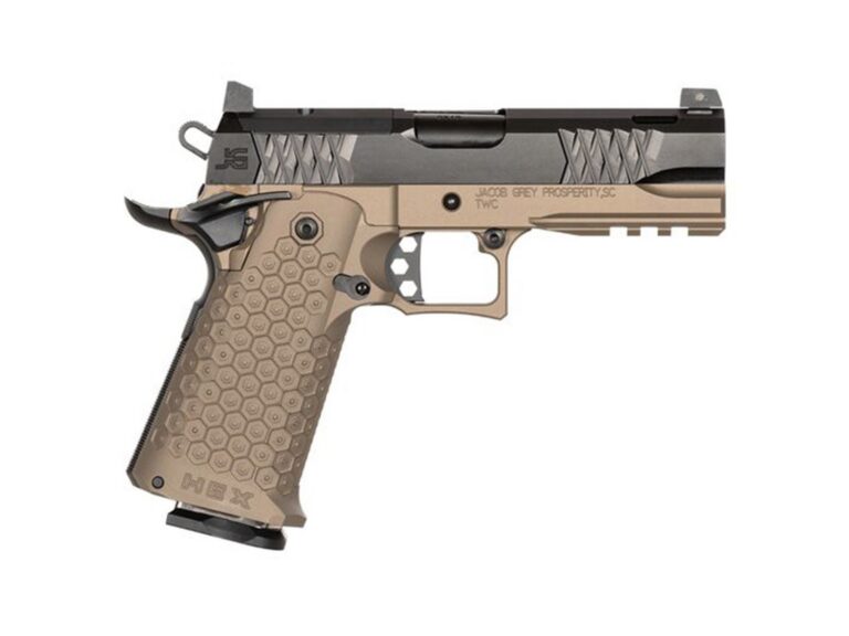 Jacob Grey Hex Single Shot Pistol 25ACP – FDE Frame Rose Barrel