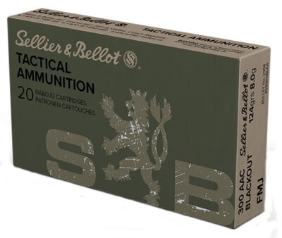 Sellier & Bellot 300BLKA Rifle  300 Blackout 124 gr Full Metal Jacket 20 Bx/ 50