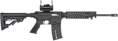 Mossberg 37234 715 Tactical Full Size 22 LR 25+1 16.25″ Blued Steel Barrel, Black Picatinny Rail Receiver, Black A2 Adjustable Synthetic Stock, Black Polymer Grip, Red Dot 30mm, Right Hand