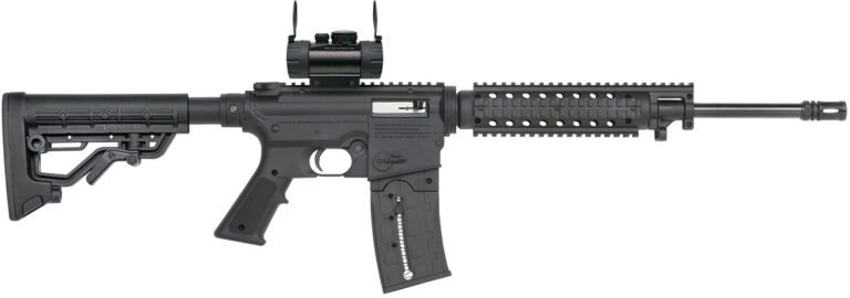 Mossberg 37234 715 Tactical Full Size 22 LR 25+1 16.25" Blued Steel Barrel, Black Picatinny Rail Receiver, Black A2 Adjustable Synthetic Stock, Black Polymer Grip, Red Dot 30mm, Right Hand