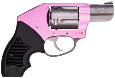 Charter Arms 53851 Undercover Lite Chic Lady Small 38 Special 5 Shot 2″ High Polished Stainless Steel Barrel & Cylinder, Pink Aluminum Frame w/Black Finger Grooved Rubber Grip, Concealed Hammer