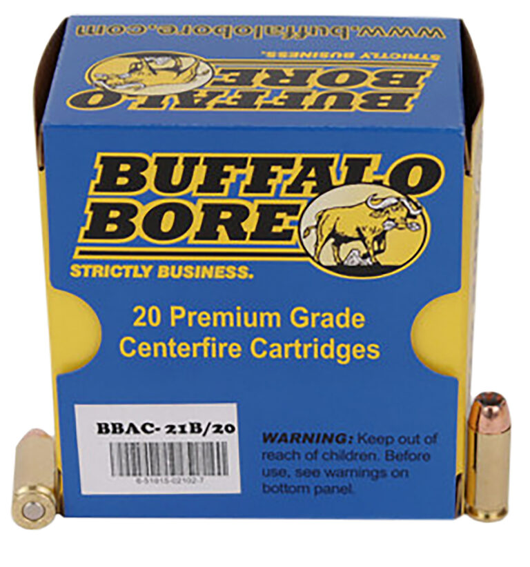 Buffalo Bore Ammunition 21B/20 Heavy 10mm Auto 180 gr Jacketed Hollow Point (JH