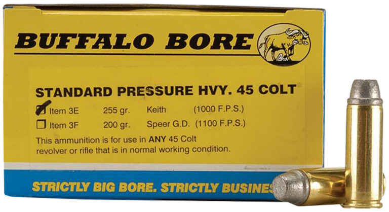 Buffalo Bore Ammunition 3E/20 Standard Pressure Heavy 45 Colt (LC) 255 gr Gas Ch