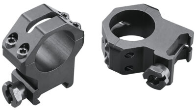 Weaver Classic 4Hole Skeleton Rings Matte Black 1″ XHigh Clamshell Pack