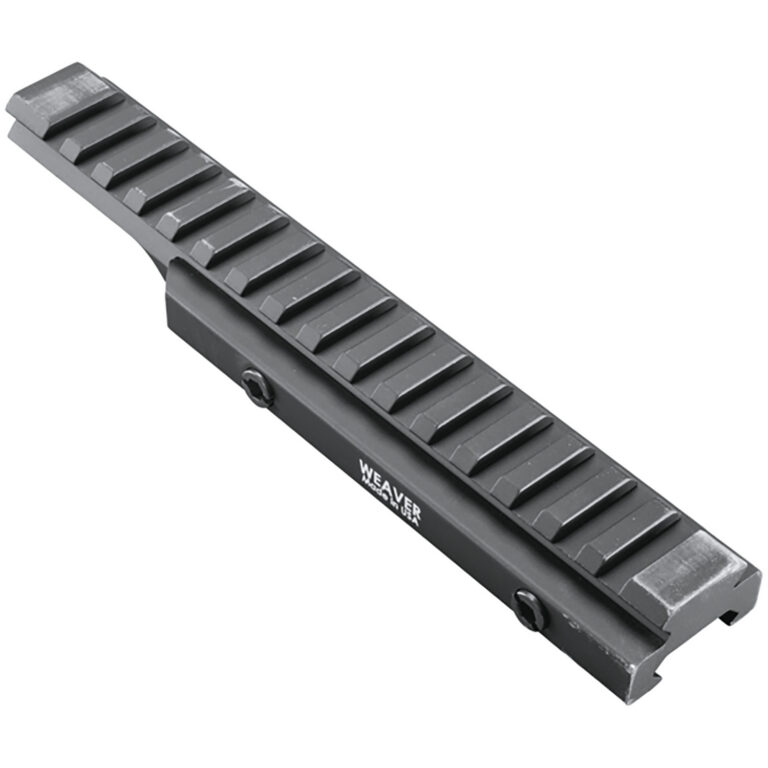 Weaver Mounts 99673 Flat Top Riser Rail Black Anodized 0 MOA