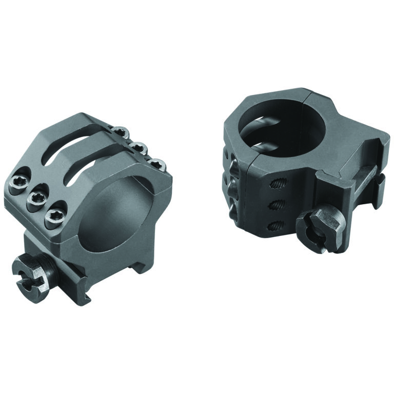Weaver Tactical 6Hole Picatinny Ring Matte Black 1" High Clamshell Pack