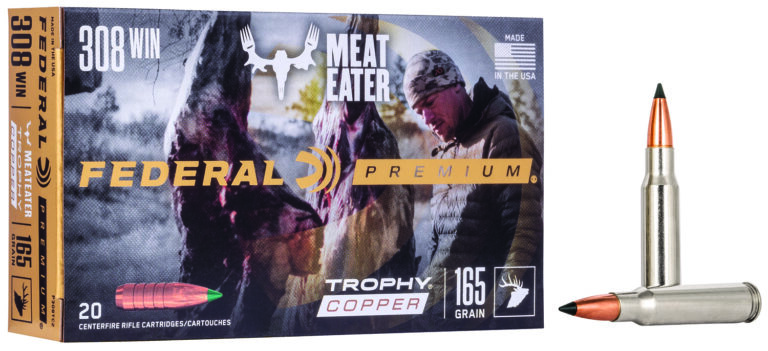Federal P308TC2 Premium 308Win 165gr Trophy Copper 20 Per Box/10 Case