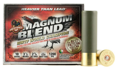 HEVI-Shot HS13567 Magnum Blend  10Gauge 3.50″ 2 3/8oz Tungsten 5/6/7Shot 5 Per Box/10 Case