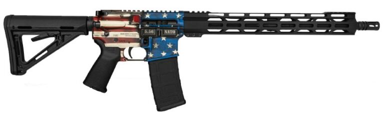 DIAMONDBACK DB 15 5.56MM 16IN BARREL 30RD PMAG AMERICAN FLAG PATTERN CERAKOTE DB1780K241 TALO