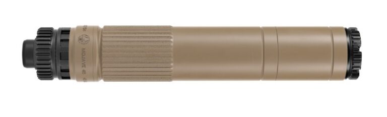 DEAD AIR MOJAVE 45 FDE MODULAR 45 CAL GMS LOW BACK PRESSURE SILENCER WITH PB444 .578-28 PISTON MOJAVE45FDE