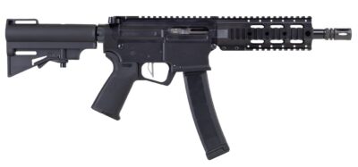 DPMS KITTY KAT 8 9MM 8IN BARREL 35RD CZ TYPE MAG A4 SLICK SIDE QUAD RAIL SBA3 KK9-S BLACK DP51655221916
