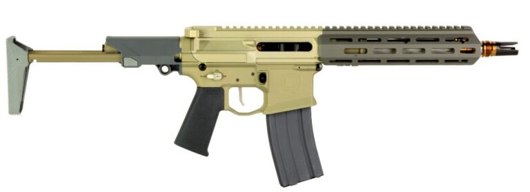 Q HONEY BADGER SBR 5.56 9.69" BLK/GRY 1-30RD MAGAZINE