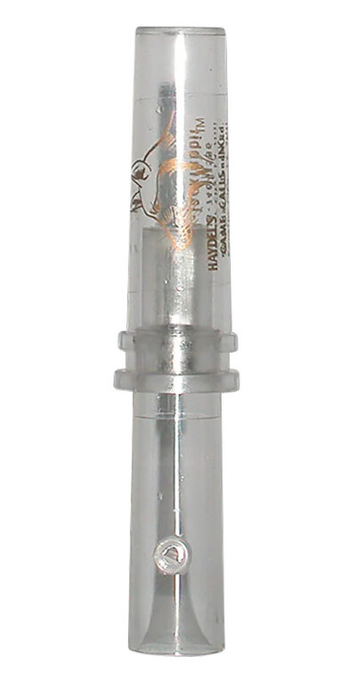 Haydel’s Game Calls GHJ Government Hunter Baby Rabbit Open Call Double Reed Baby Cottontail/Jackrabbit Sounds Attracts Predators Clear Acrylic