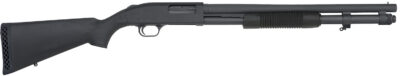 Mossberg 51660 590A1 Tactical 12 Gauge 8+1 3″ 20″ Heavy-Walled Barrel, Parkerized Finish, Drilled & Tapped Receiver, Mil-Spec Construction w/Metal Trigger Guard & Safety, Synthetic Stock