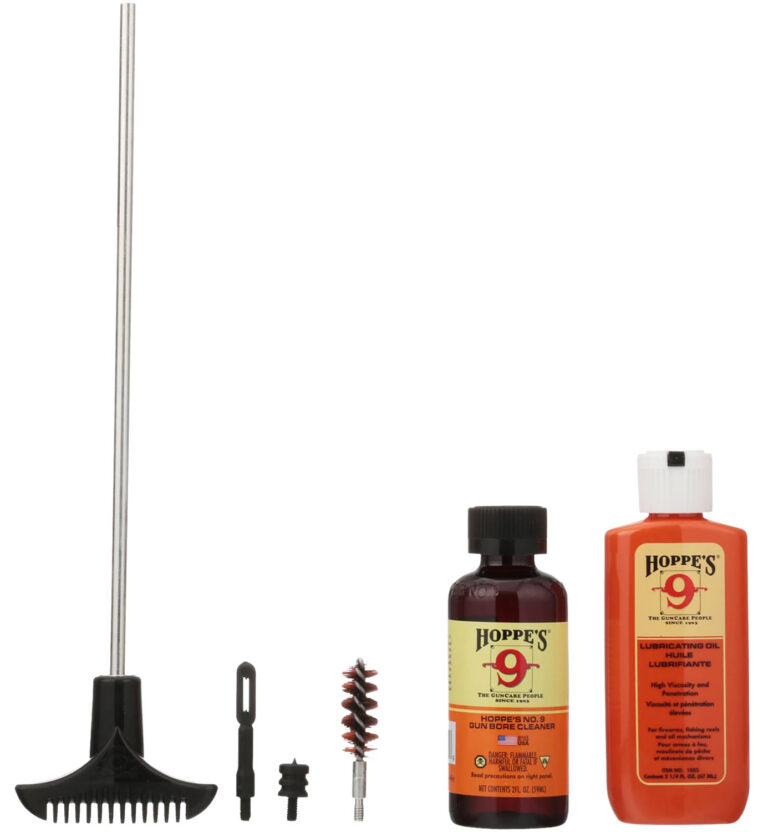 Hoppes PCO45B Pistol Cleaning Kit - Clam Pack .44, .45 Cal