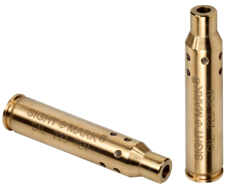 Sightmark SM39001 Boresight Red Laser for 223 Rem/5.56x45mm NATO Brass Includes Battery Pack & Carrying Case