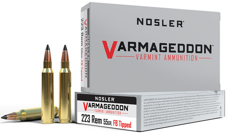 Nosler Varmageddon Rifle Ammunition 223 Rem. 55 gr. VG FBT 20 rd.