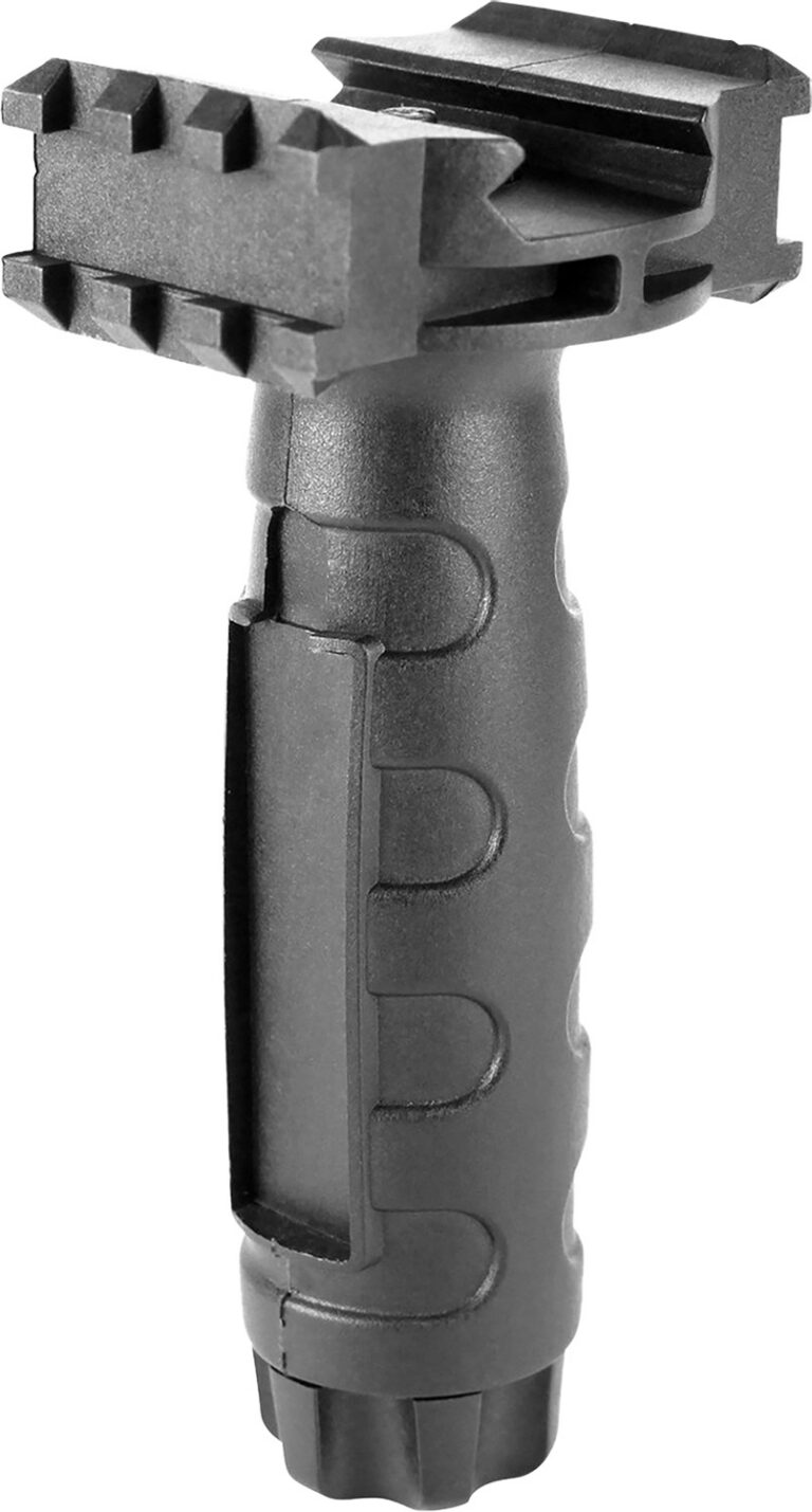 Aim Sports PJTGR Tactical Vertical Grip Polymer with Side Rails Black