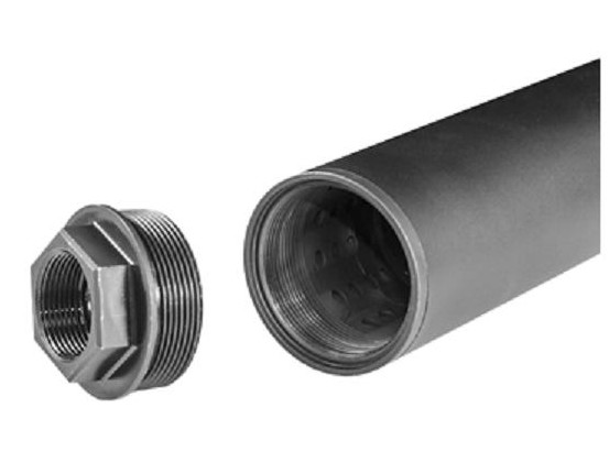 YHM 5/8"-24 CRBNE ADPTR SDWNR M2 BLK