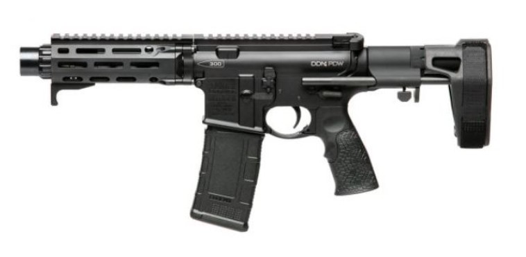 DANIEL DEFENSE DDM4 PDW 300 BO Pistol 7" BLK CQB Brace 1-30RD MAG