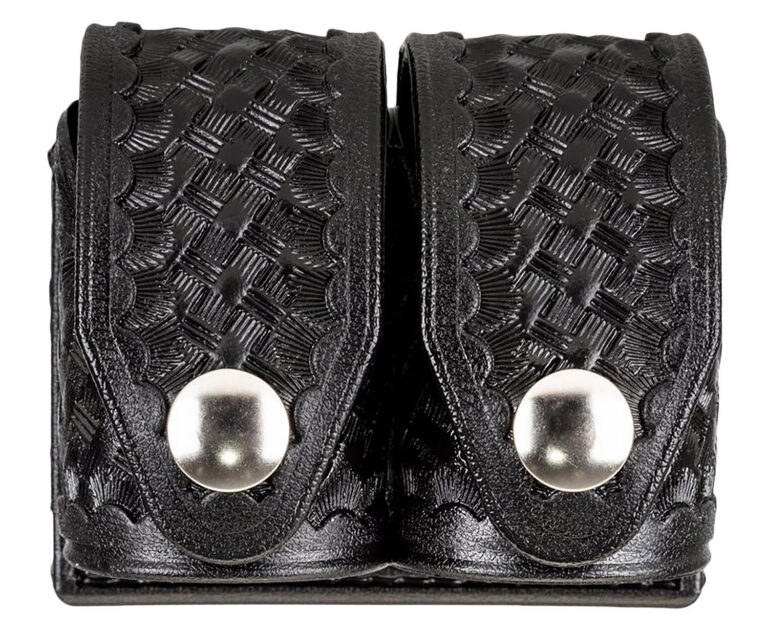 HKS 203BLBN SpeedLoader Case  Double Large Black Hytrel Belt Loop Belts 2.25" Wide