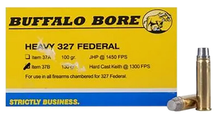 Buffalo Bore Ammunition 37B/20 Heavy Outdoorsman 327 Federal Mag 130 gr Hard Cas