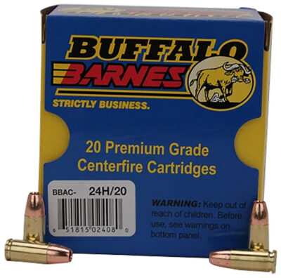 Buffalo Bore Ammunition 24H/20 Buffalo-Barnes Lead-Free 9mm Luger +P+ 115 gr Bar