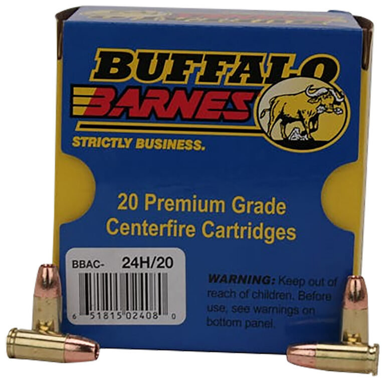 Buffalo Bore Ammunition 24H/20 Buffalo-Barnes Lead-Free 9mm Luger +P+ 115 gr Bar
