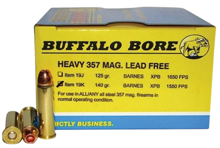 Buffalo Bore Ammunition 19K/20 Buffalo-Barnes Lead-Free Heavy 357 Mag 140 gr Bar