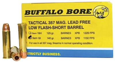 Buffalo Bore Ammunition 19I/20 Buffalo-Barnes Lead-Free Tactical 357 Mag 140 gr