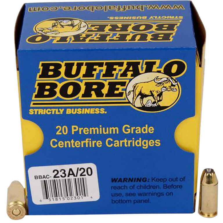 Buffalo Bore Ammunition 23A/20 Heavy 40 S&W +P 155 gr Jacketed Hollow Point (JH
