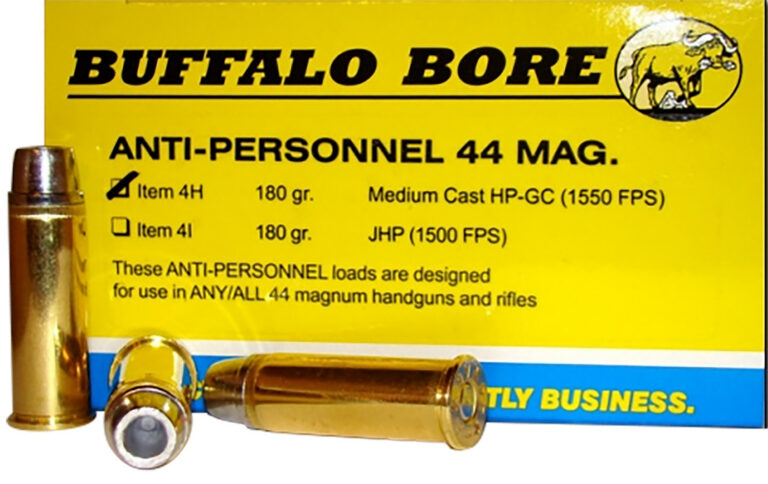 Buffalo Bore Ammunition 4H/20 Anti-Personnel 44 Rem Mag 180 gr Medium Cast Holl