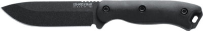 Ka-Bar BK16 Becker  4.38″ Fixed Drop Point Plain Black 1095 Cro-Van Blade, Black Ultramid Handle, Includes Sheath