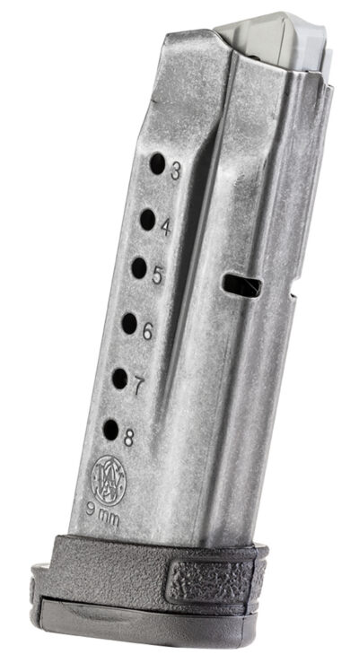 SW MAG M&P SHIELD 9MM 8RD ALUM BLK FINGER REST