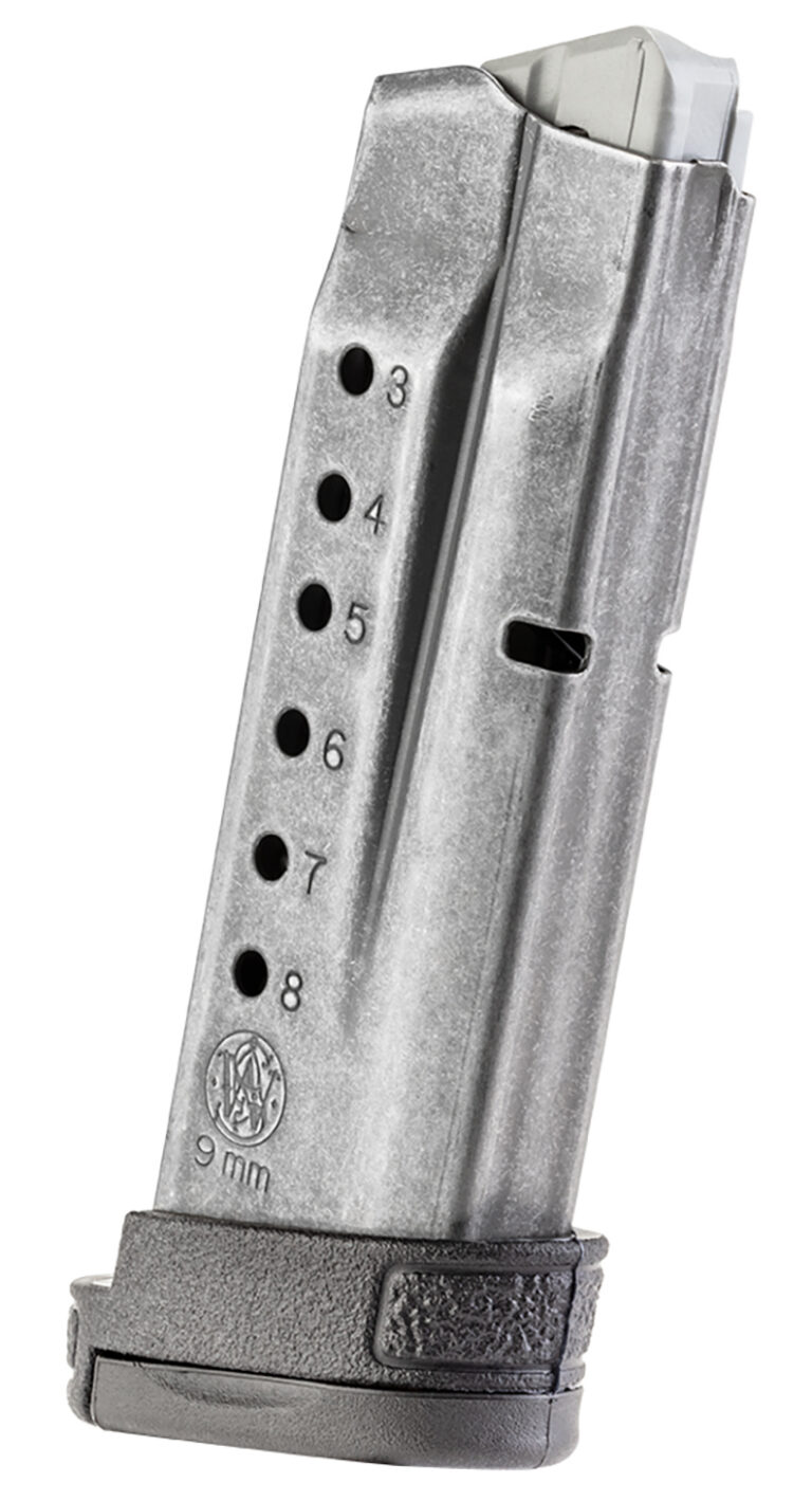 SW MAG M&P SHIELD 9MM 8RD ALUM BLK FINGER REST