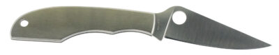 Spyderco C138P GrassHopper  2.30″ Folding Clip Point Plain 12C27 Sandvik Blade Engraved Spyderco Bug Stainless Steel Handle